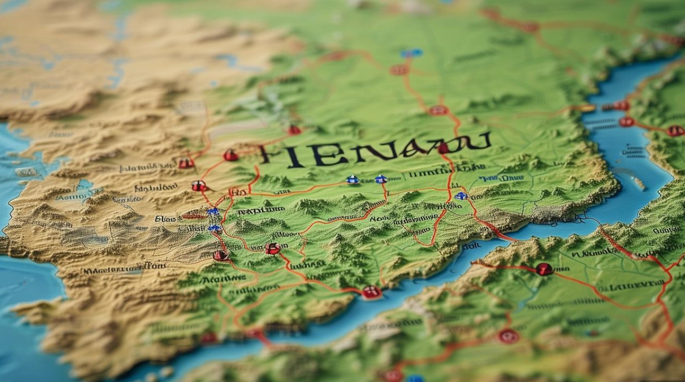 河南主要景点分布图