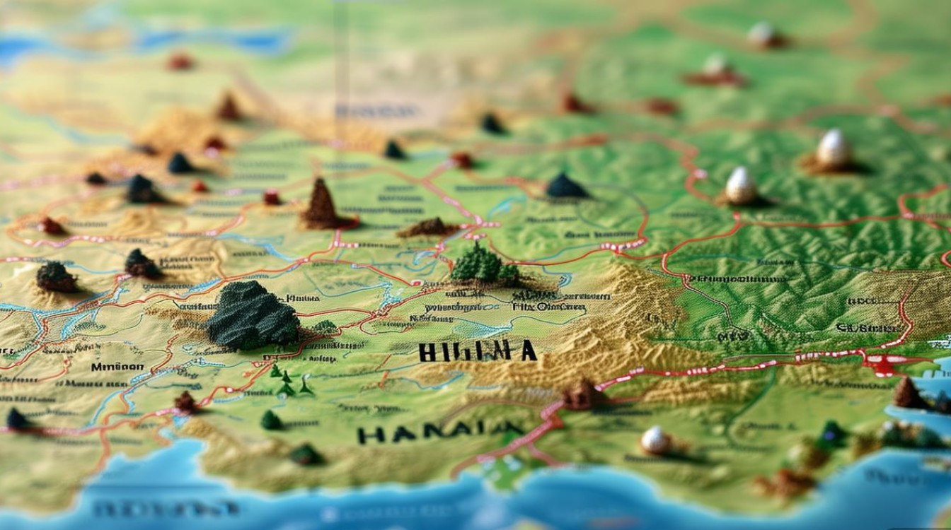 河南主要景点分布图