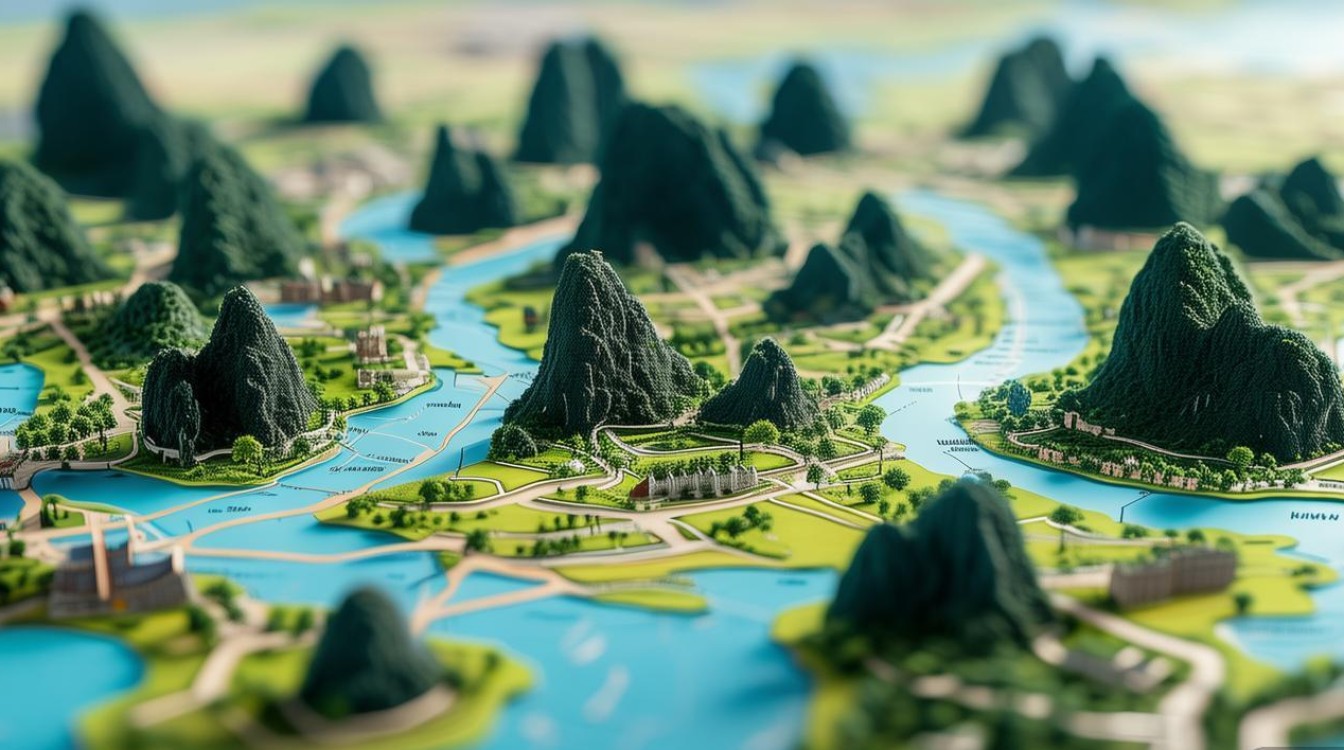 桂林市区景点分布图 桂林市区景点分布图