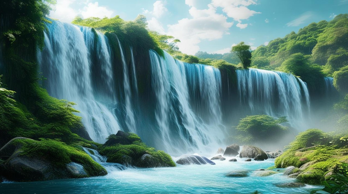 景点德天瀑布 景点德天瀑布