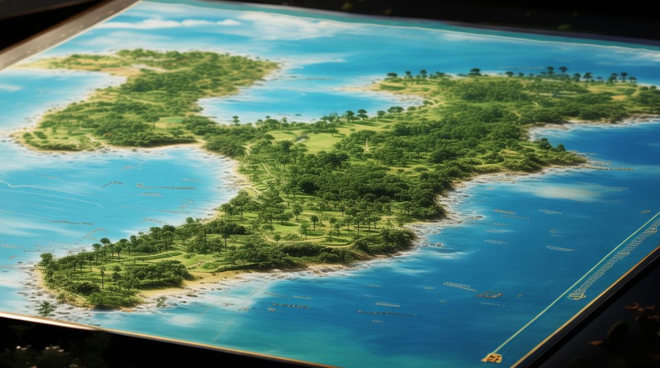 海陵岛景点分布图 海陵岛景点分布图