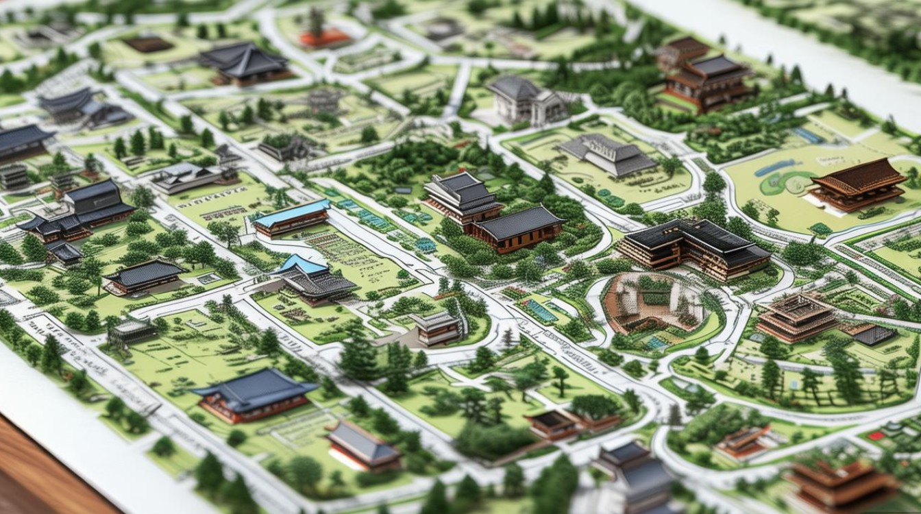 京都景点分布图