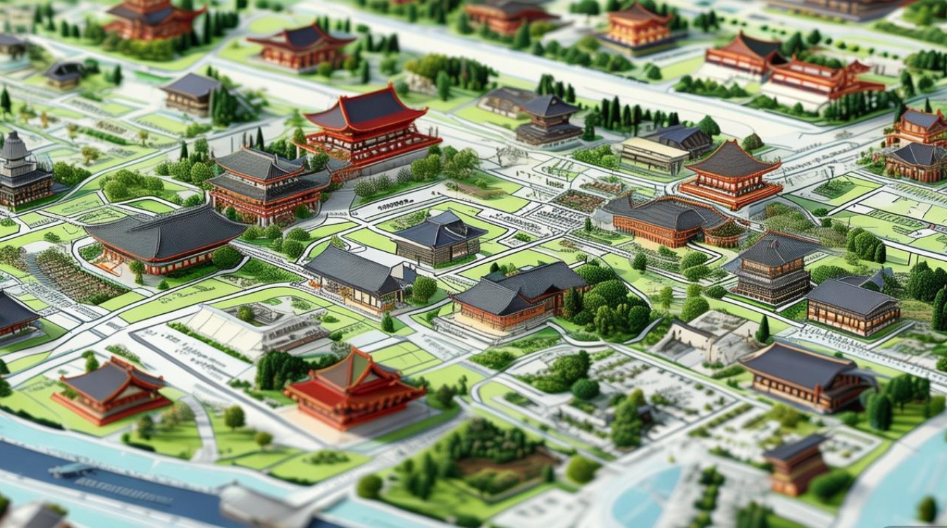 京都景点分布图