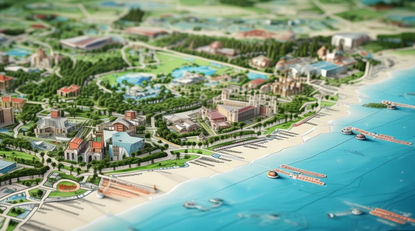 三亚旅游景点分布图 三亚旅游景点分布图