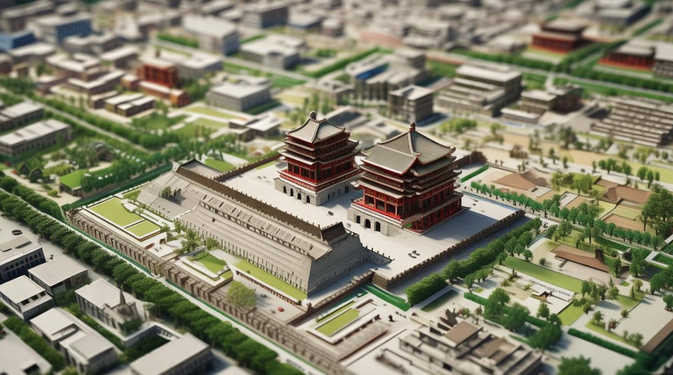 西安市区景点分布图