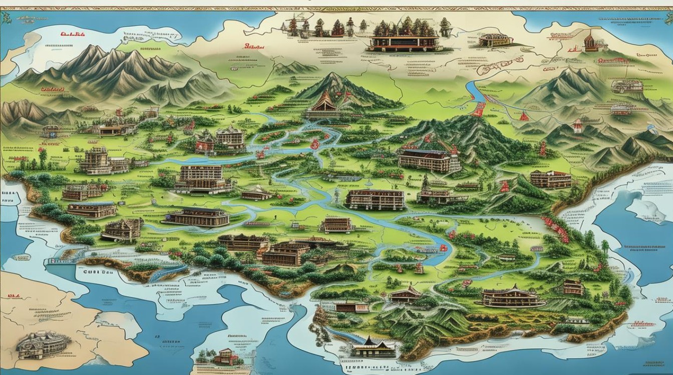 贵州旅游景点分布地图 贵州旅游景点分布地图