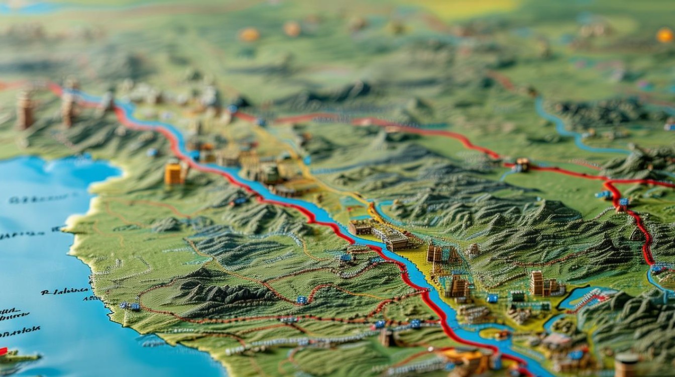 川藏线景点分布图