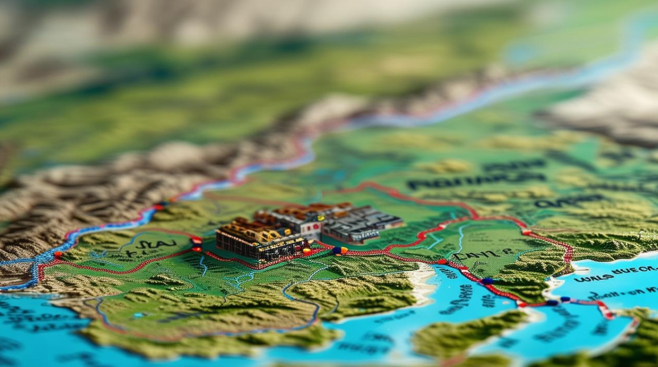 川藏线景点分布图