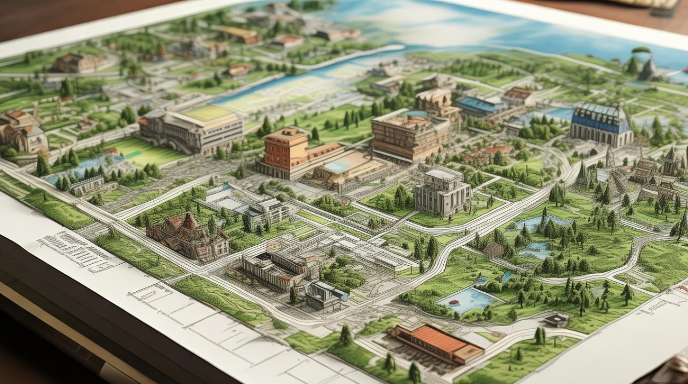 手绘景点地图 手绘景点地图