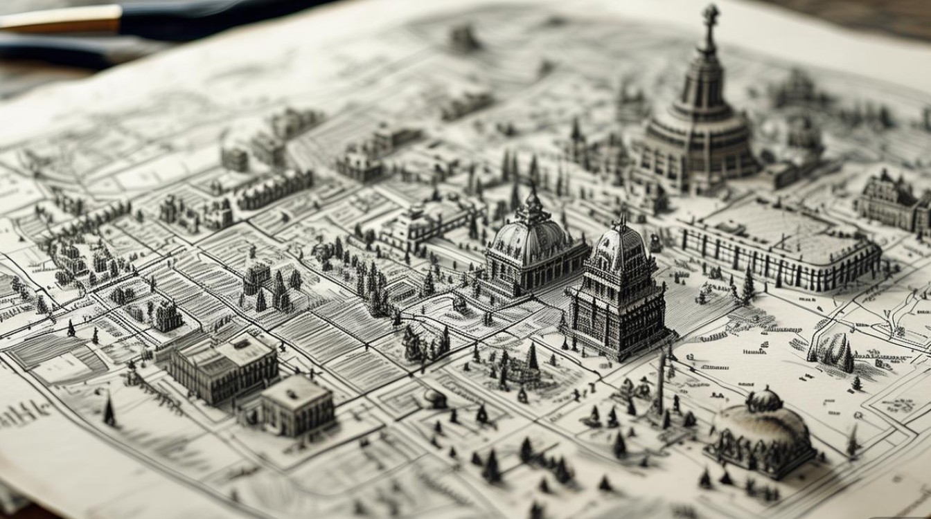 景点手绘地图 景点手绘地图