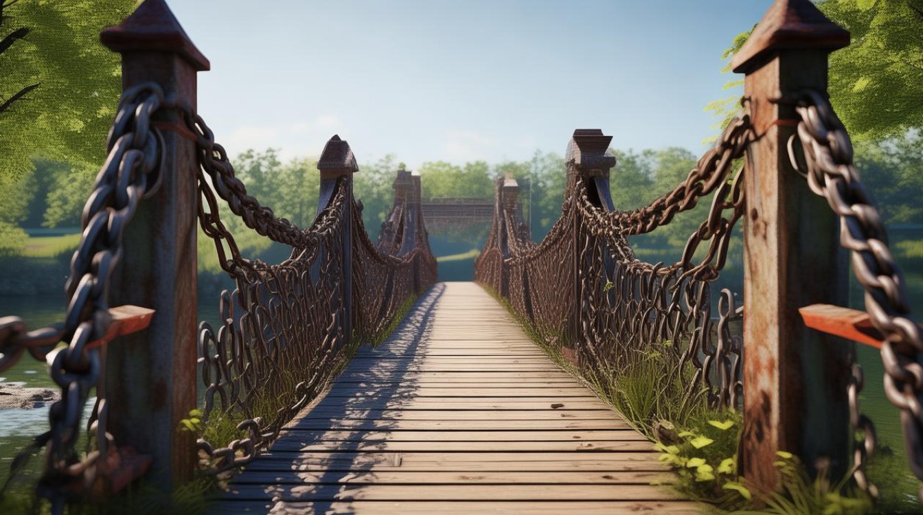 铁索桥景点 铁索桥景点