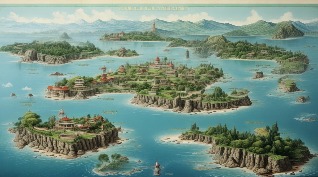 舟山景点分布图