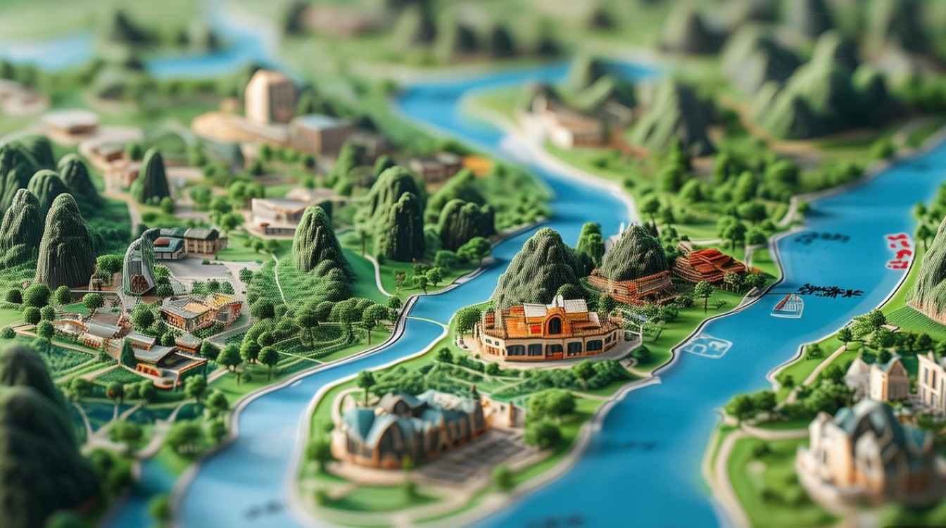 桂林阳朔景点分布图 桂林阳朔景点分布图