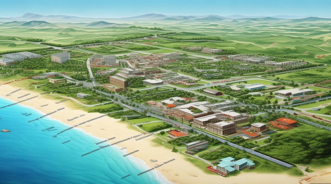 三亚各景点分布图