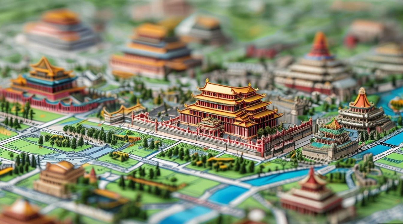 北京主要景点分布图