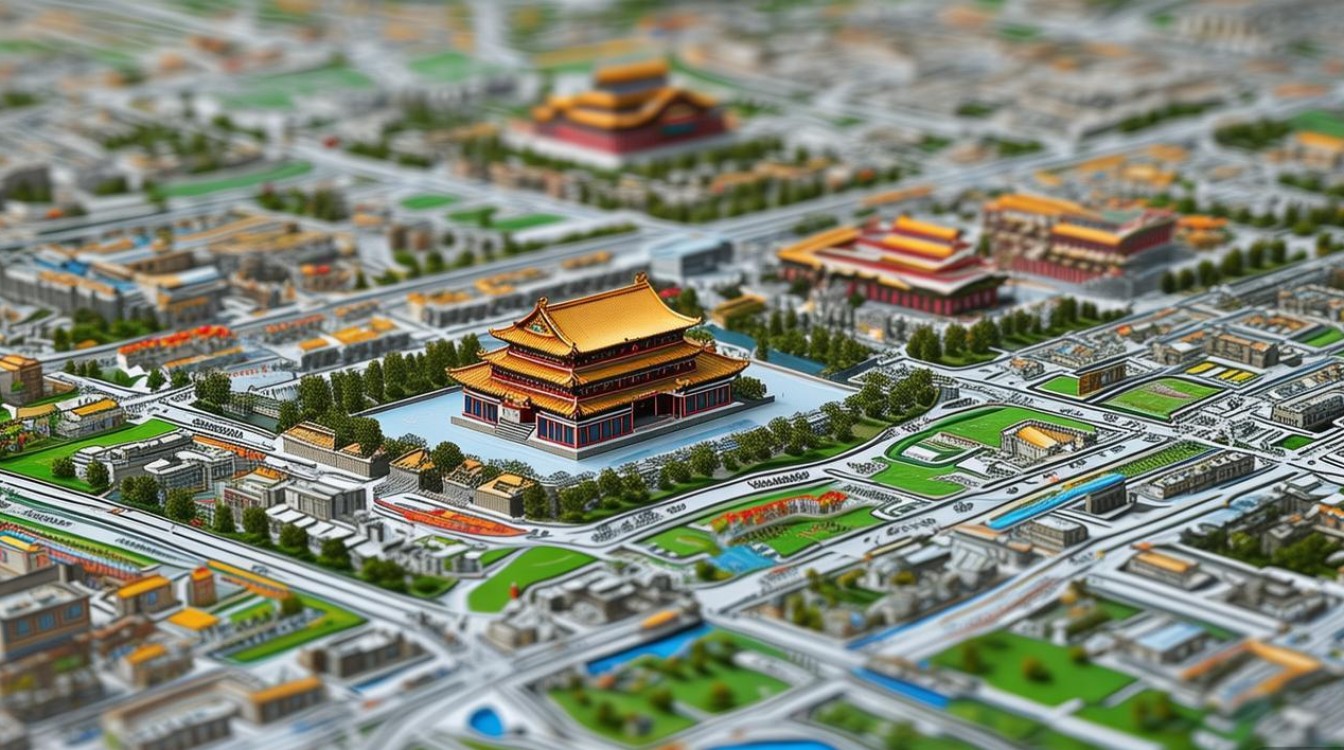 北京主要景点分布图