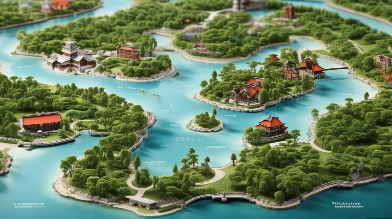 苏杭旅游景点地图