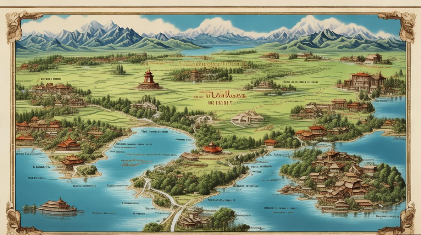 大理旅游景点分布图