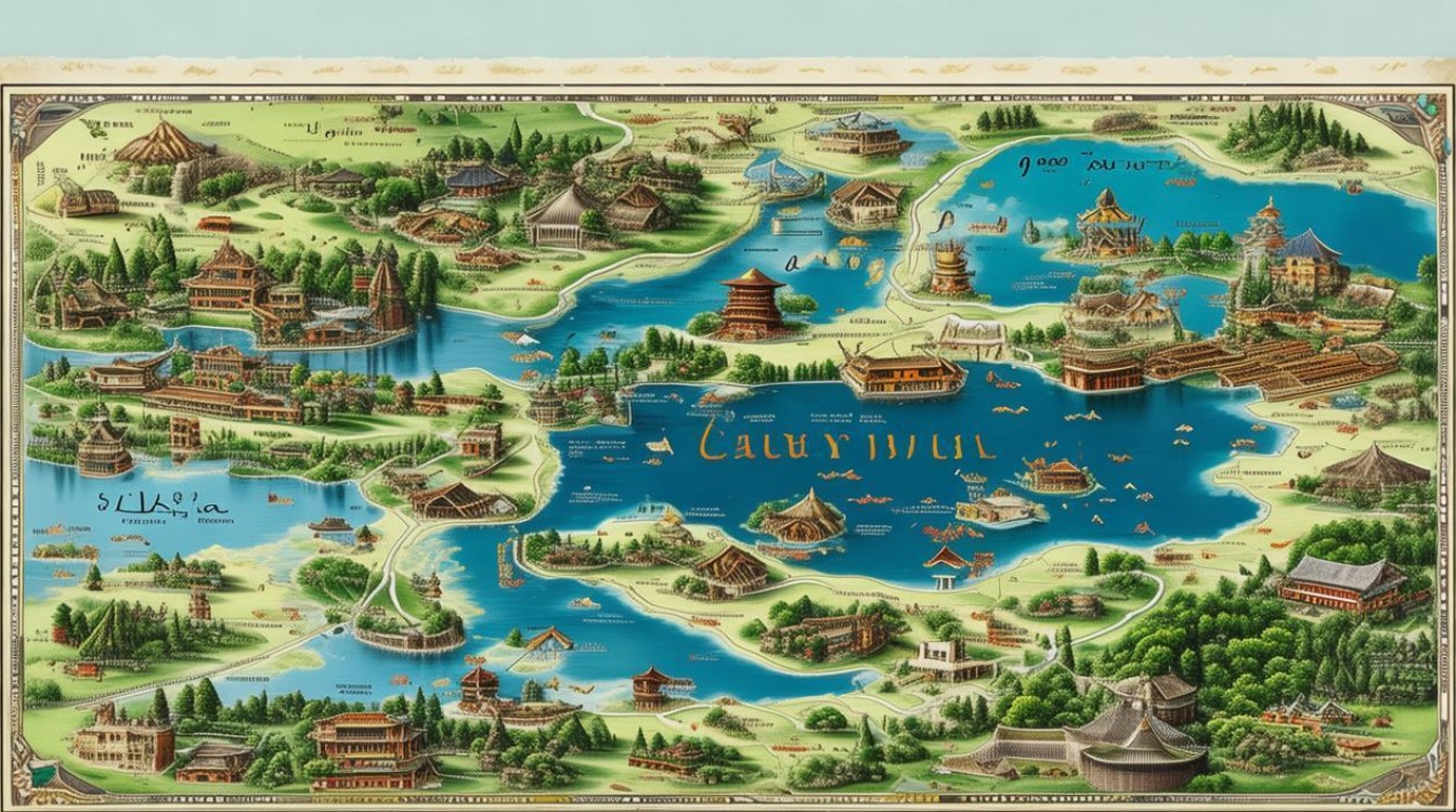 大理旅游景点分布图