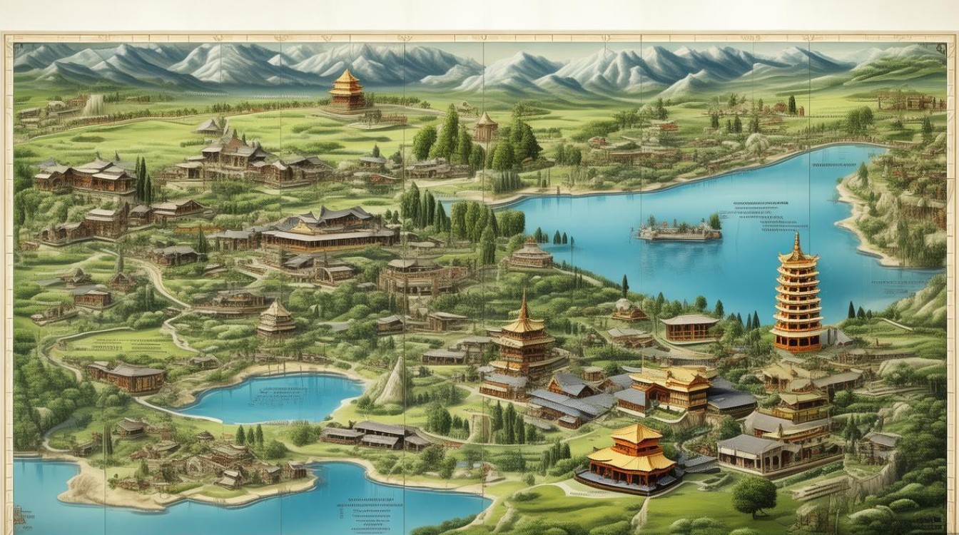 大理旅游景点分布图