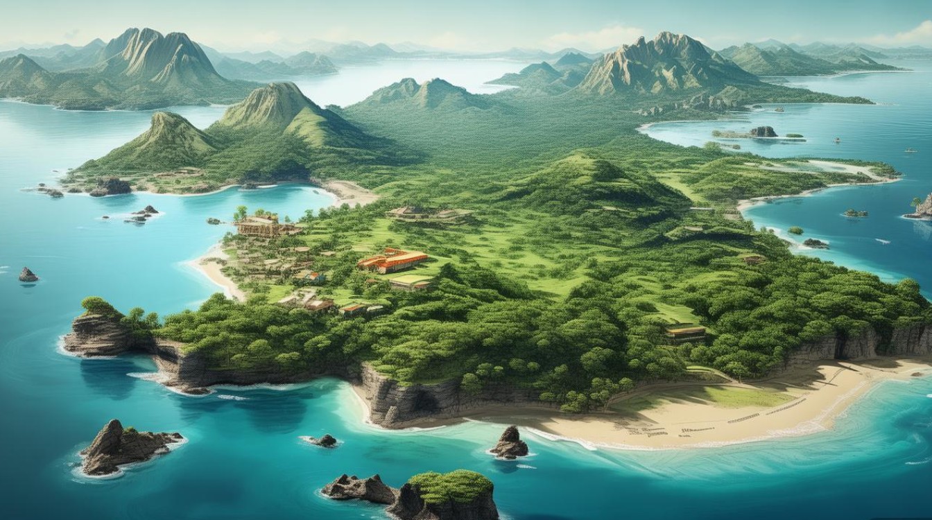 涠洲岛景点分布图