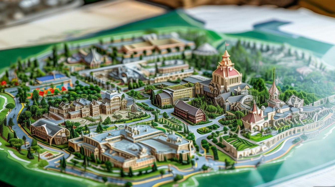 上海迪士尼景点地图