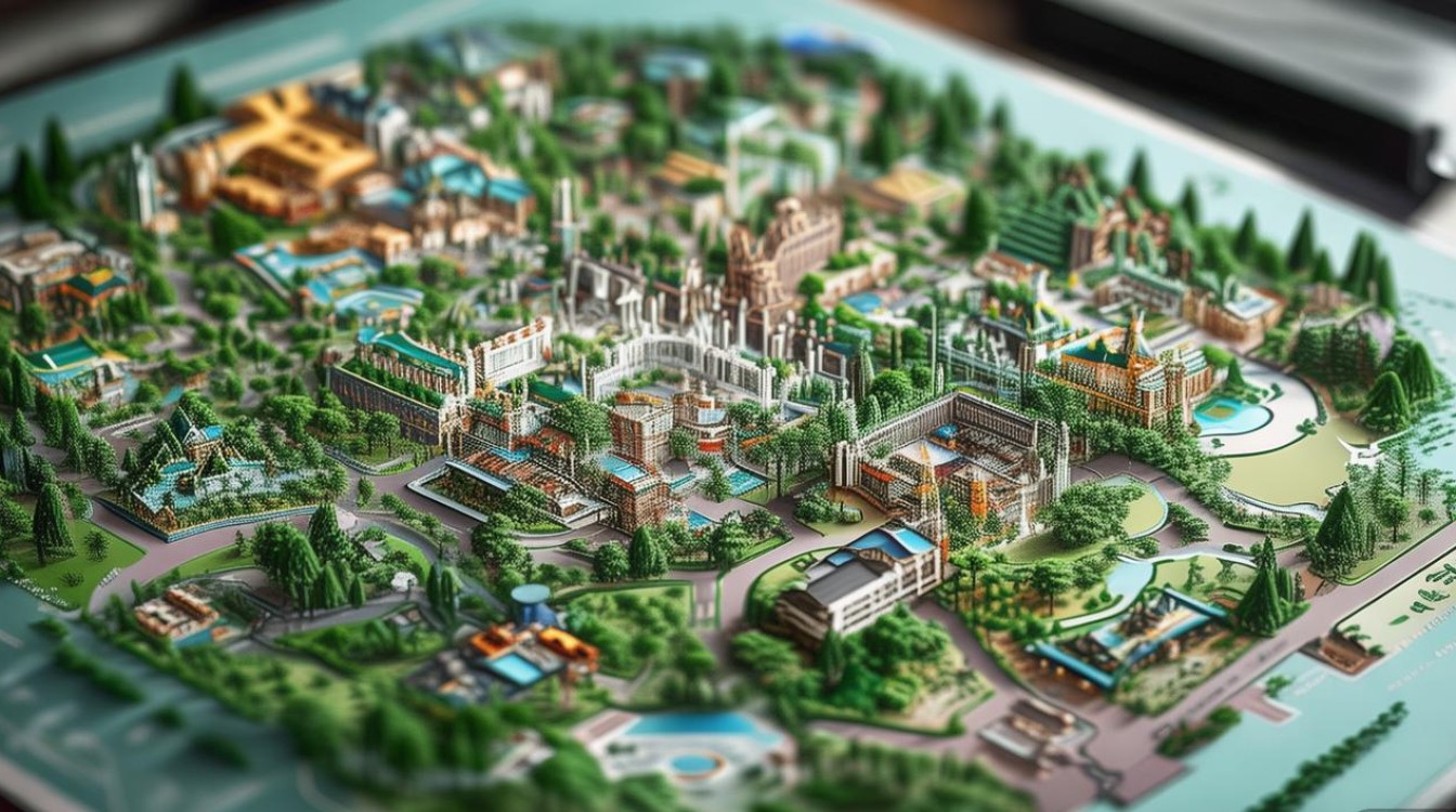 上海迪士尼景点地图