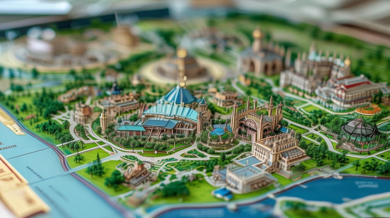 上海迪士尼景点地图