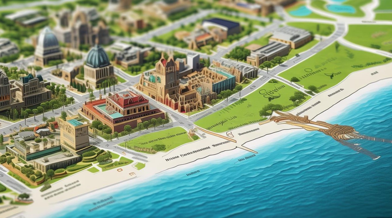 青岛市旅游景点地图 青岛市旅游景点地图