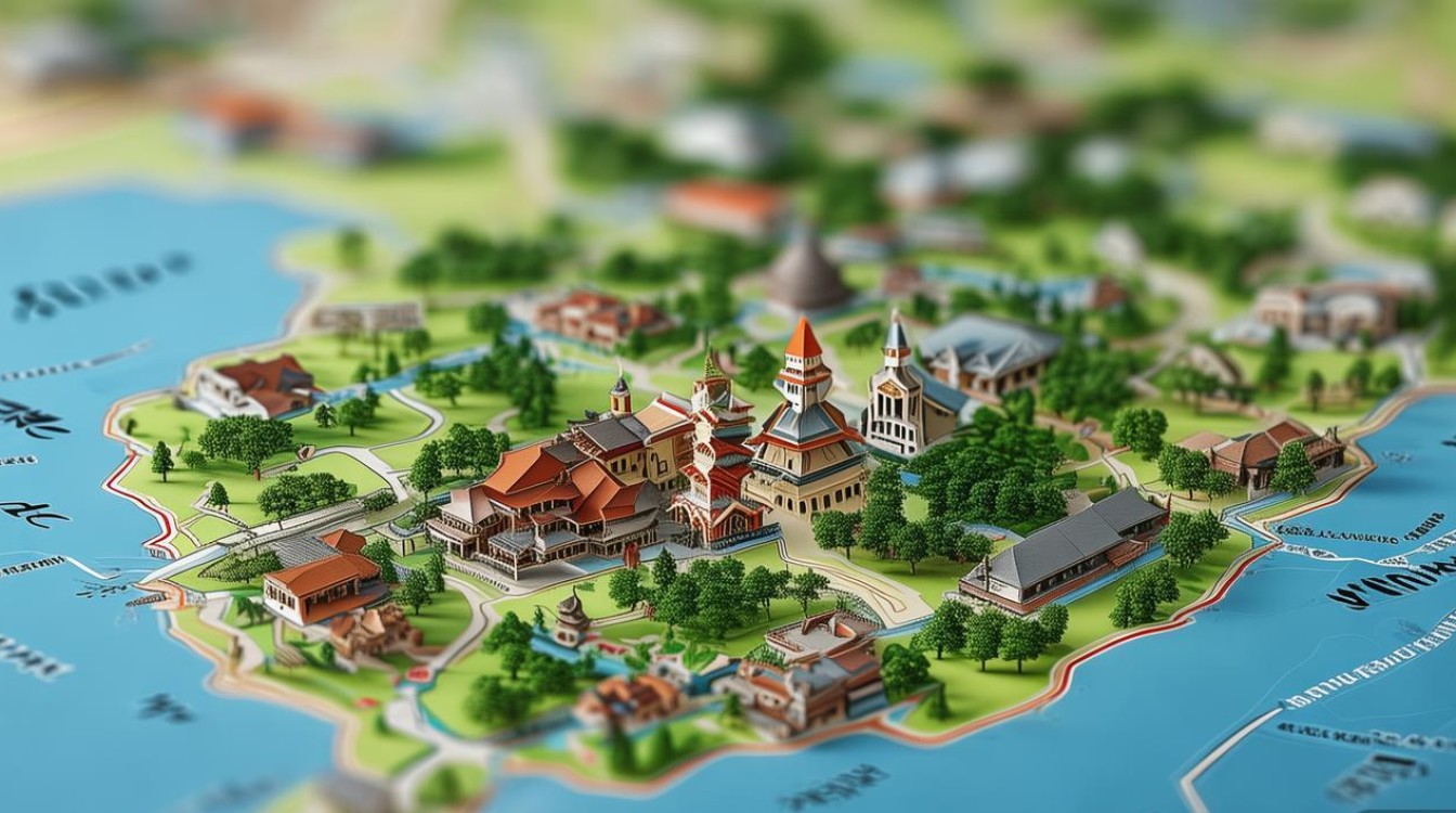 厦门旅游景点分布图