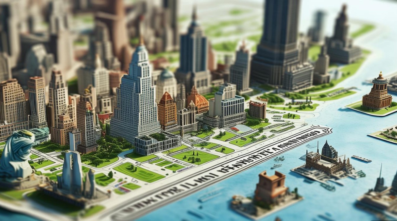 纽约景点地图 纽约景点地图