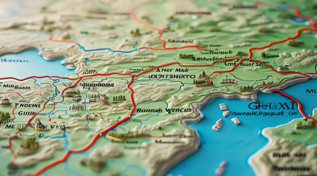 广西旅游景点路线图 广西旅游景点路线图