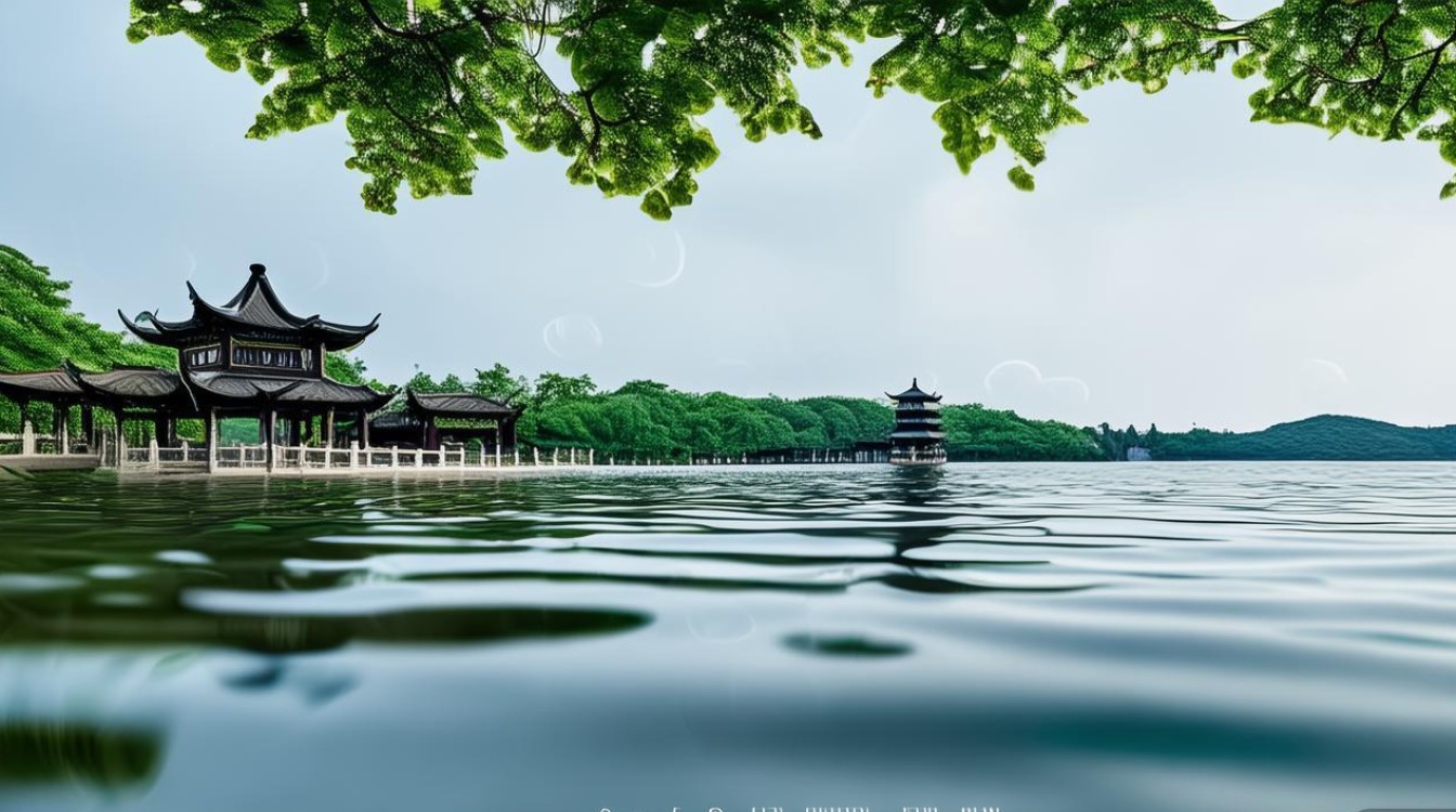 杭州西湖的景点图