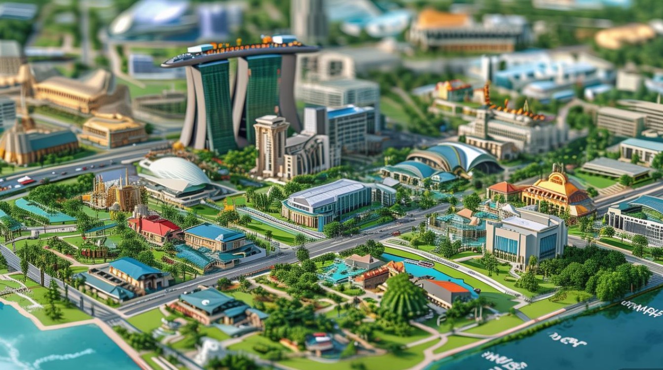 新加坡景点分布图 新加坡景点分布图