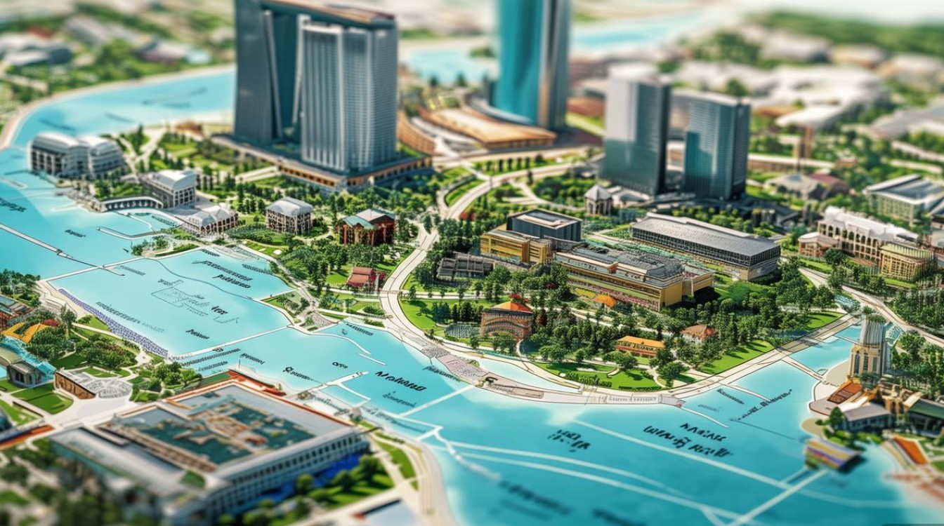 新加坡景点分布图 新加坡景点分布图