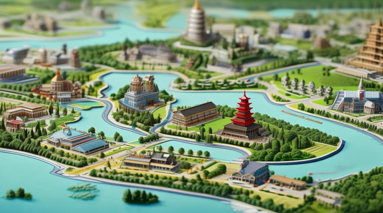 杭州旅游景点分布图