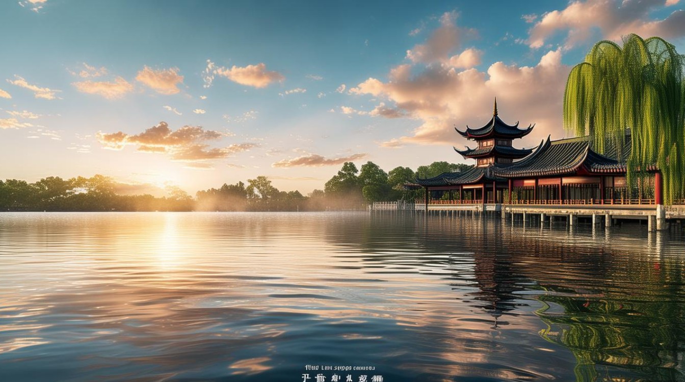 西湖边上的景点