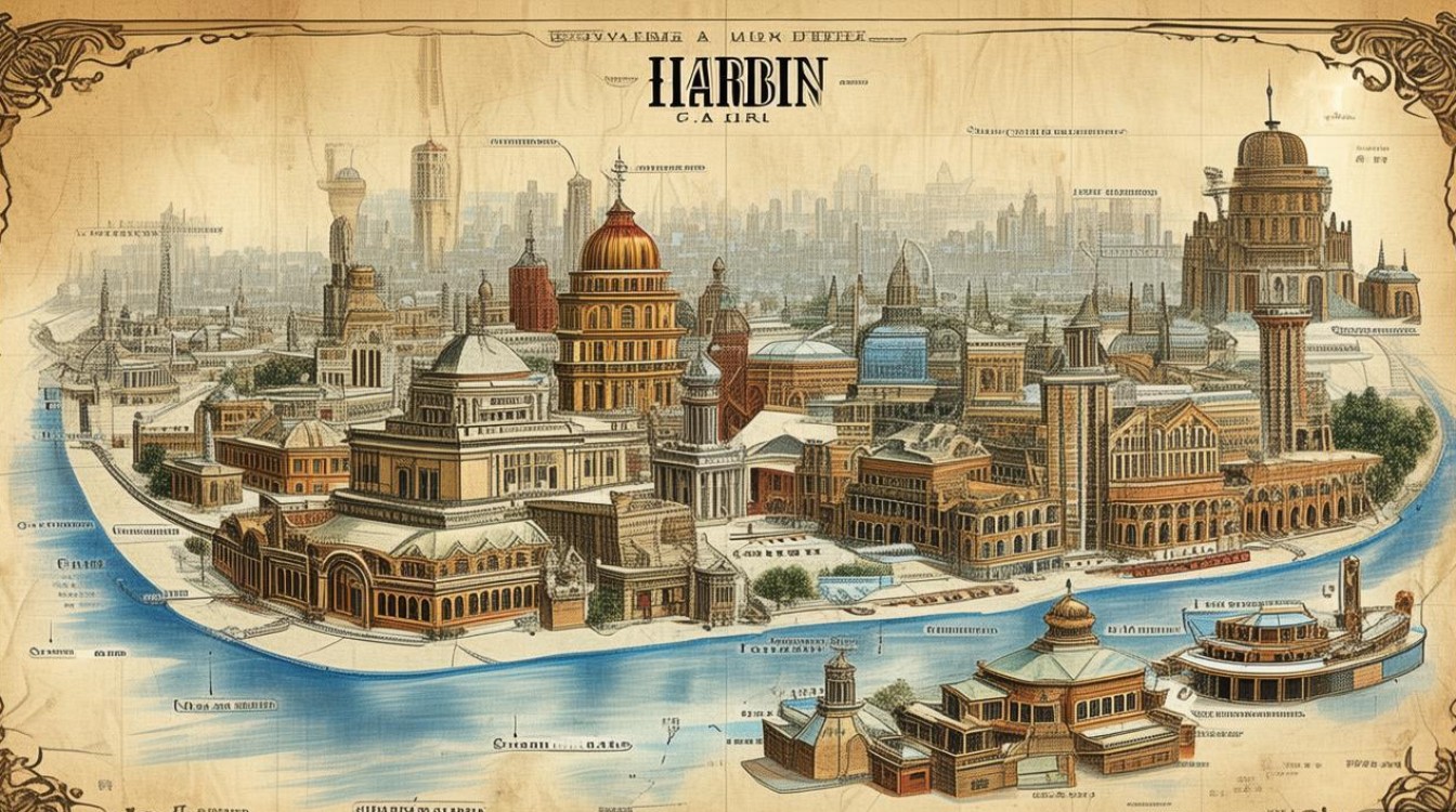 哈尔滨景点地图分布 哈尔滨景点地图分布