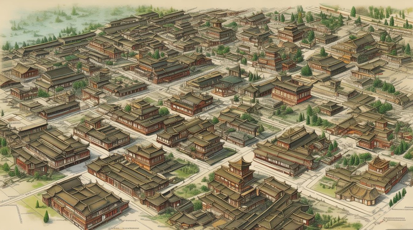 大理古城景点地图