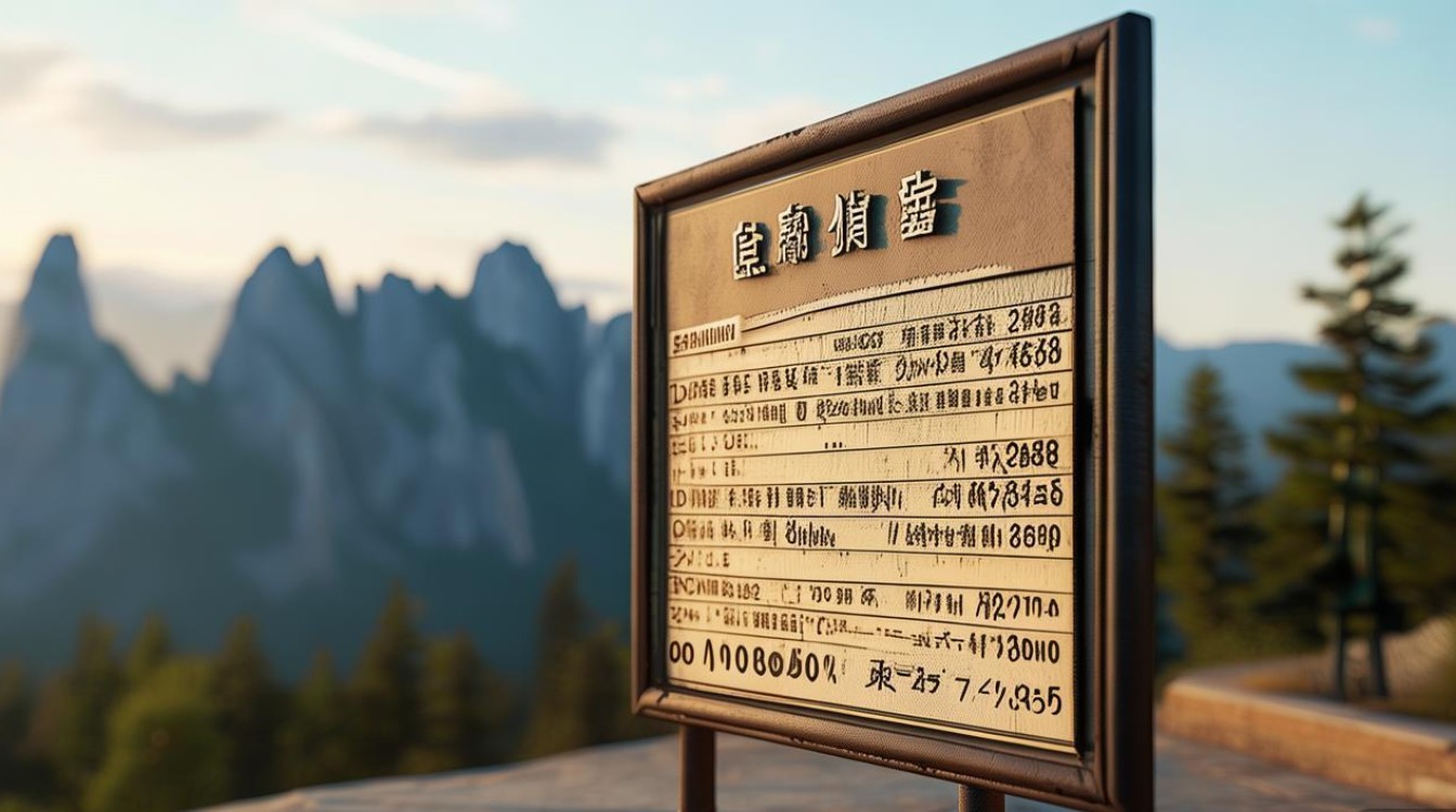 黄山景点门票价格