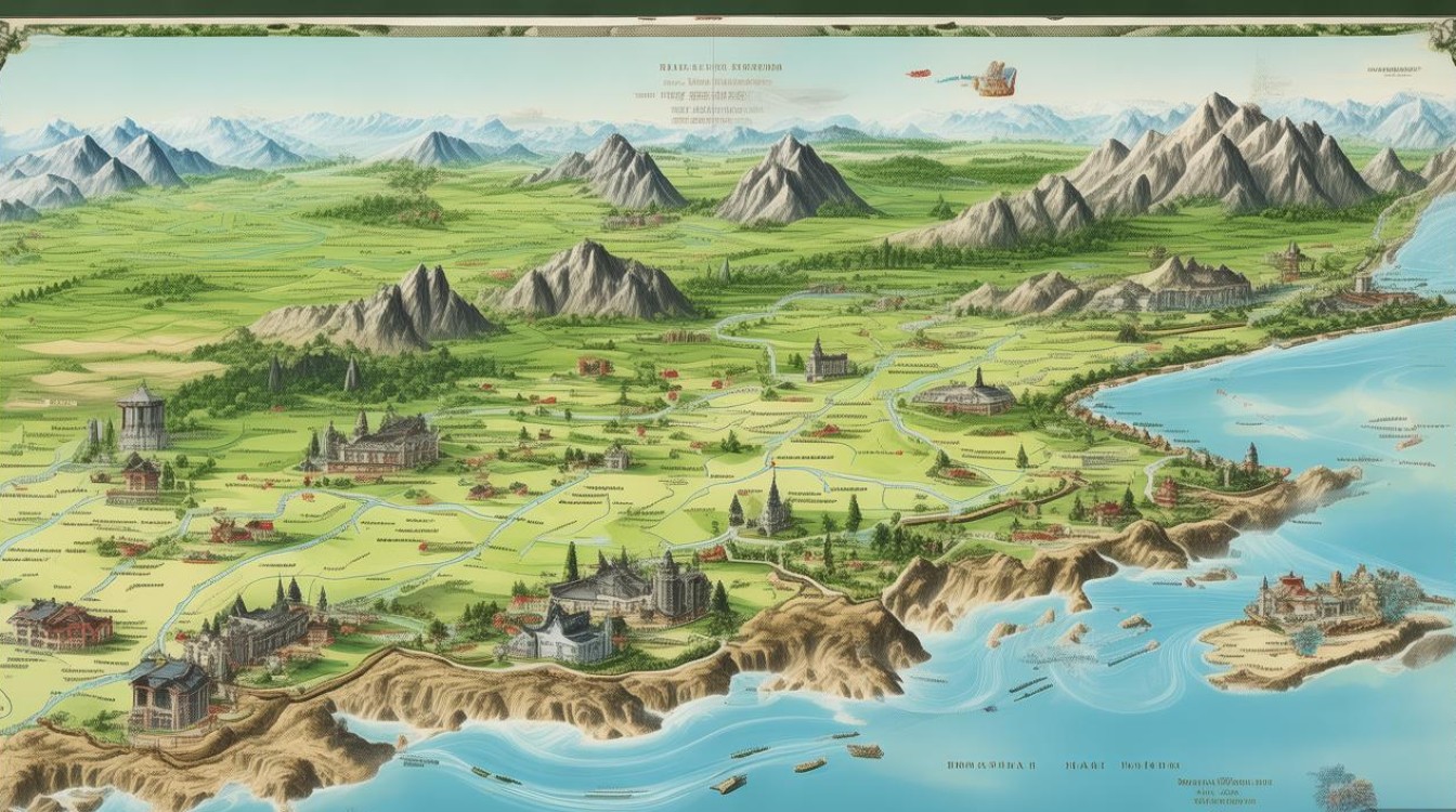 浙江旅游景点分布图