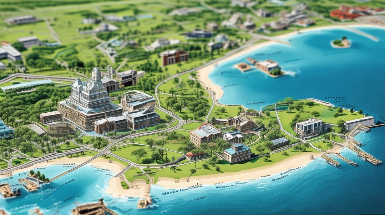 长岛景点分布图