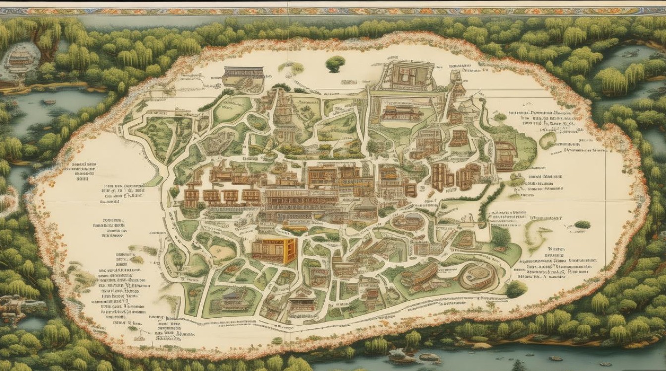 圆明园景点地图