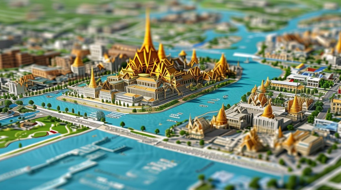 曼谷景点分布图