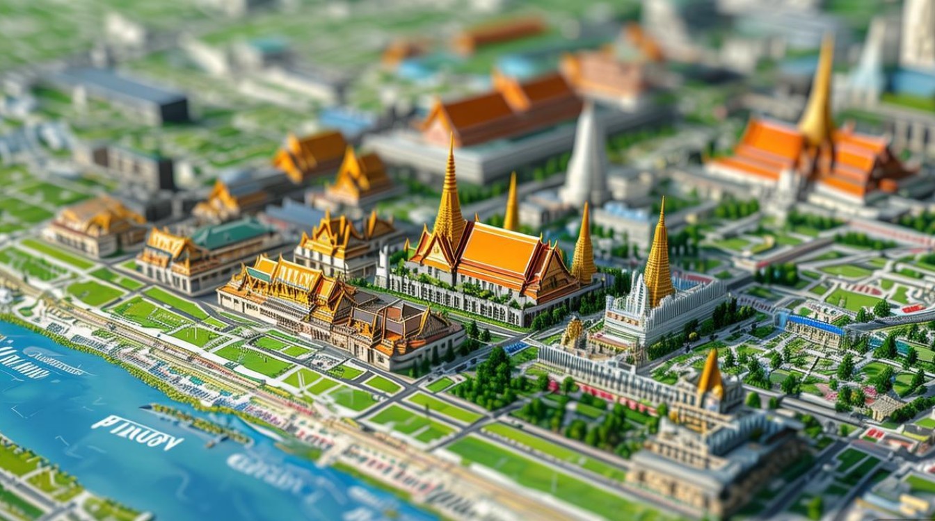 曼谷景点分布图