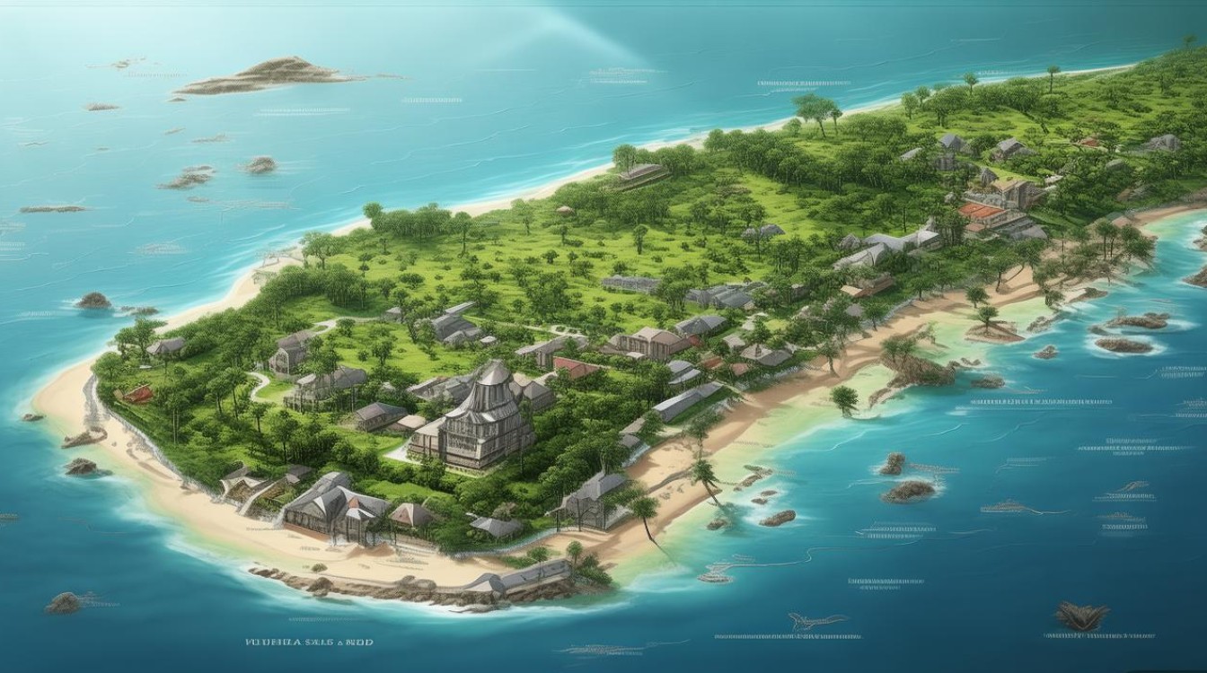 涠洲岛景点地图