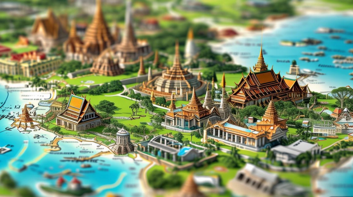 泰国旅游景点地图
