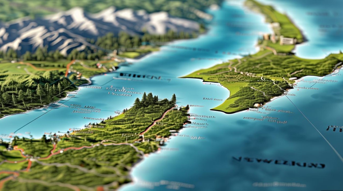 新西兰景点地图