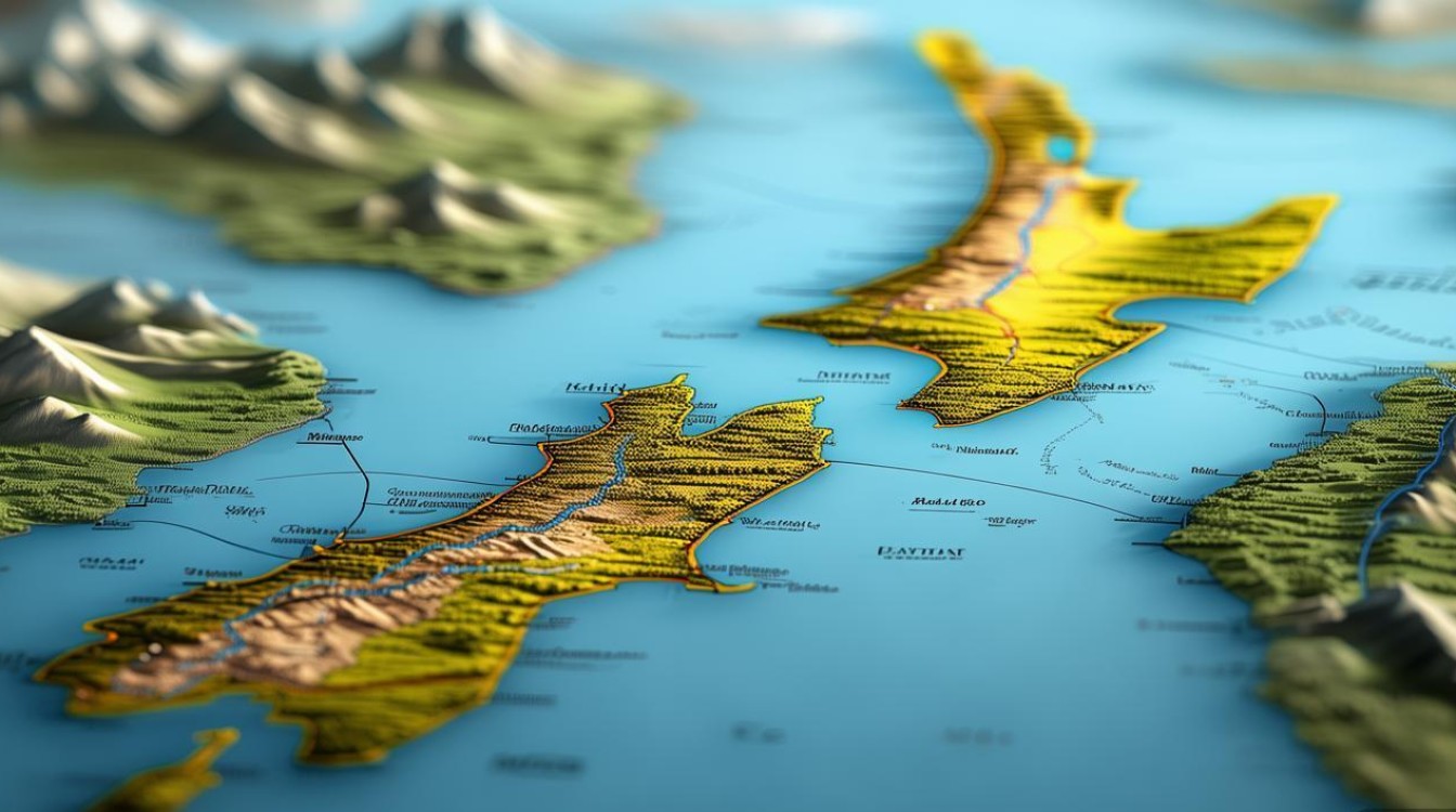 新西兰景点地图