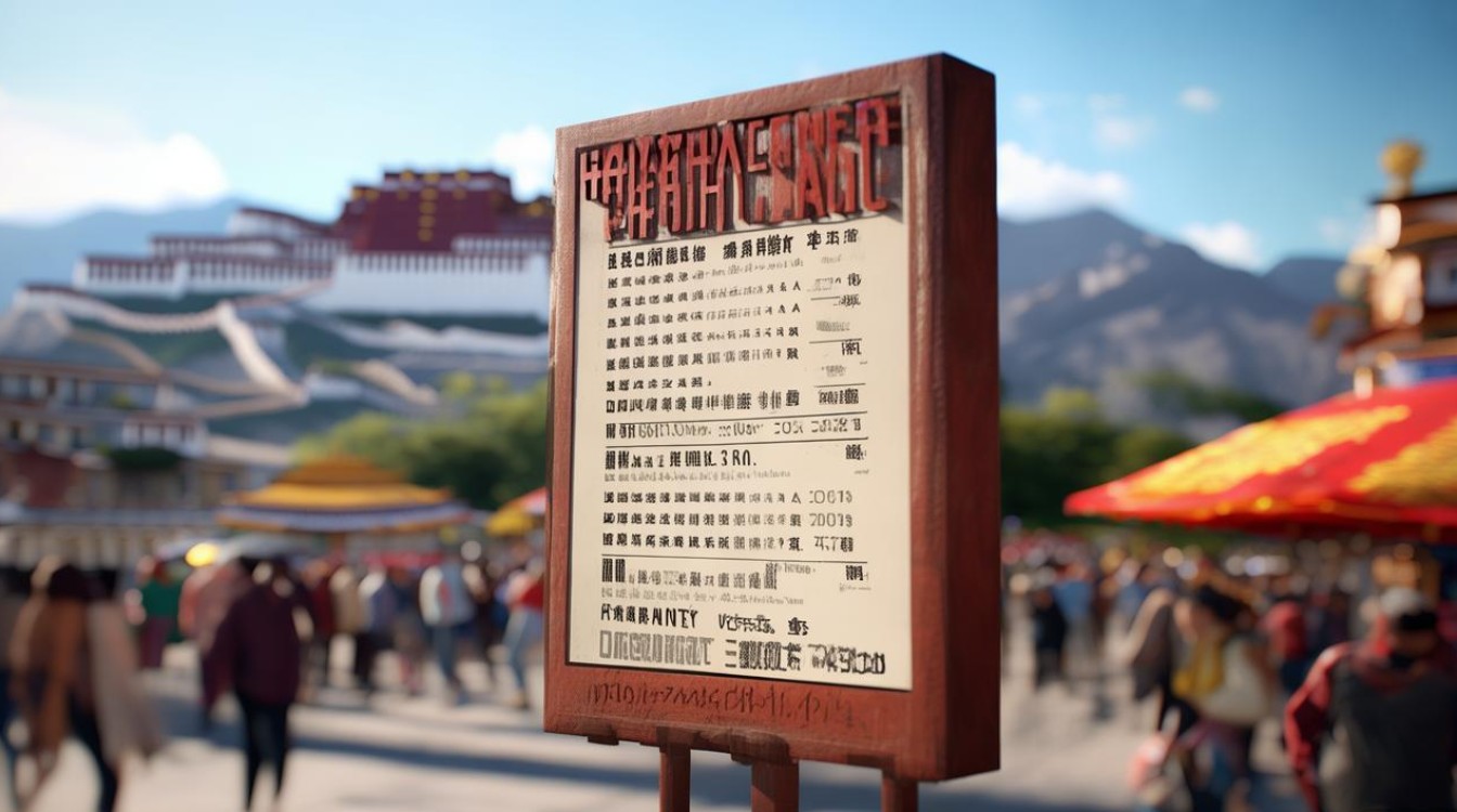 拉萨景点门票价格
